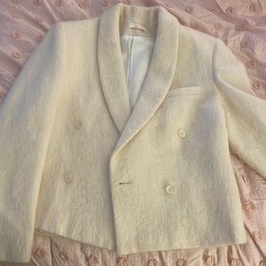 Vintage Mohair Blazer - Cream